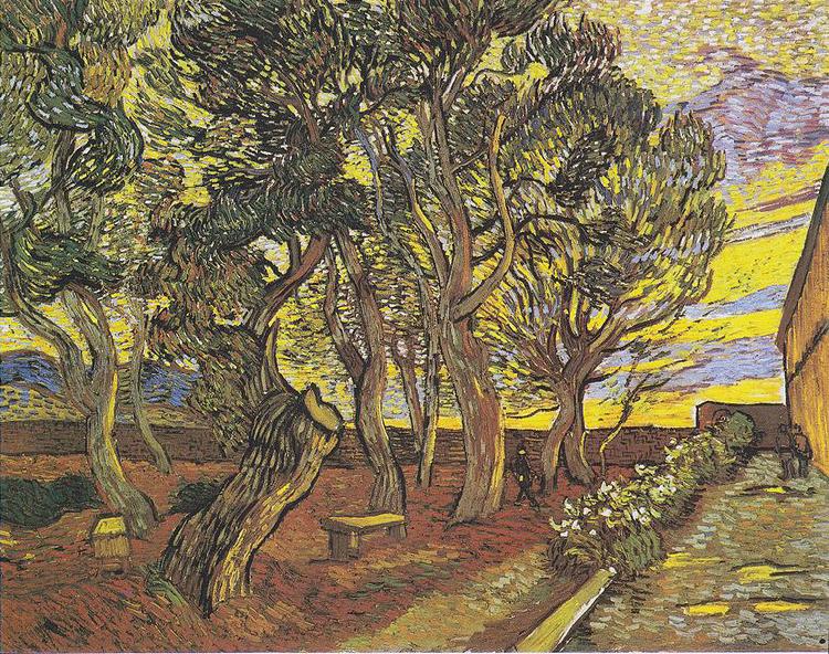 Vincent Van Gogh Garden of the Hospital Saint-Paul Sweden oil painting art